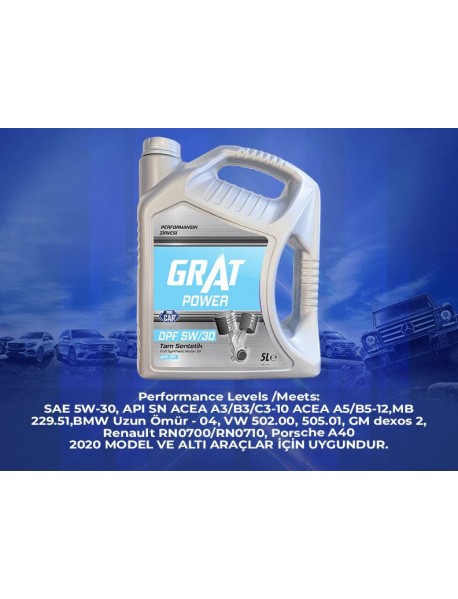 GRAT MOTOR YAGI 5 LITRE PARTIKULLU 5W30 API SN