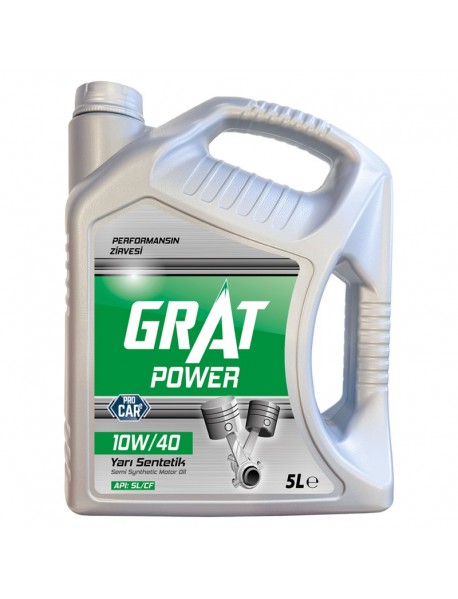 GRAT MOTOR YAĞI - 10W/40 API: SL/CF 5 LT