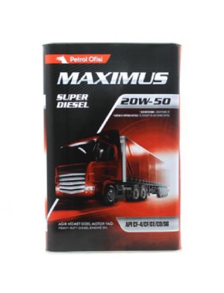 Petrol Ofisi Maximus Super Diesel 20W-50 - 18 Litre Motor Yağı