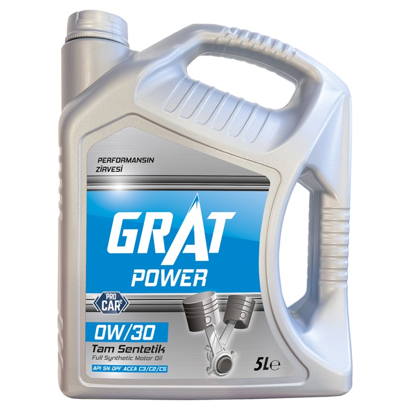 GRAT MOTOR YAĞI - 0W/30 ACEA C3/C2/C5 API SN D GRAT MOTOR YAĞI - 0W/30 ACEA C3/C2/C5 API SN D