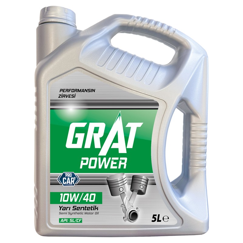 GRAT MOTOR YAĞI - 10W/40 API: SL/CF 5 LT GRAT MOTOR YAĞI - 10W/40 API: SL/CF 5 LT